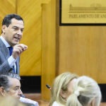 Sesión de control al gobierno en el Parlamento de Andalucía
