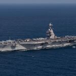 El portaaviones estadounidense USS Gerald Ford