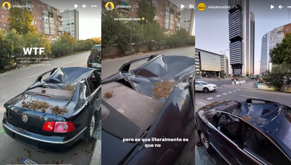 Influencers de Madrid han publicado en sus redes sociales fotos del suceso