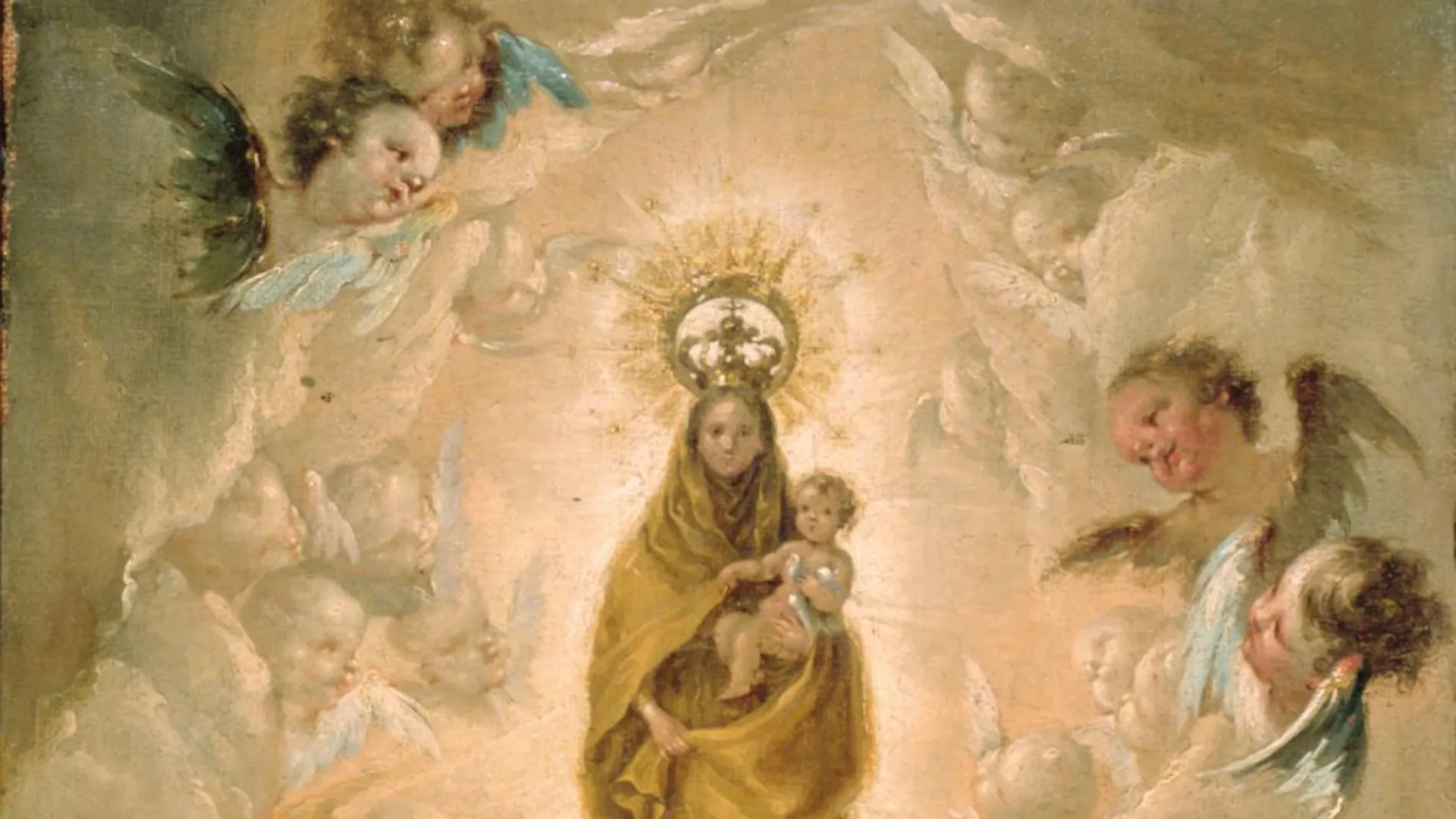 La Virgen del Pilar en un cuadro de Ramón Bayeu