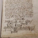 Testamento de la hija de Carlos V que va a subastarse. 