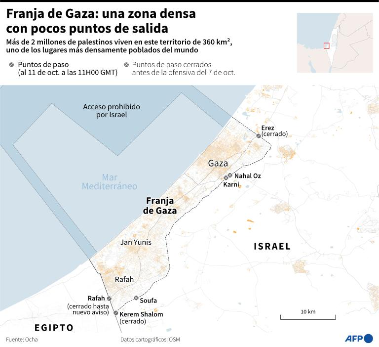 Así es la franja de Gaza en datos y mapas: todas las claves para ...