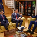 Reunión de Pedro Sánchez y Gabriel Rufián 