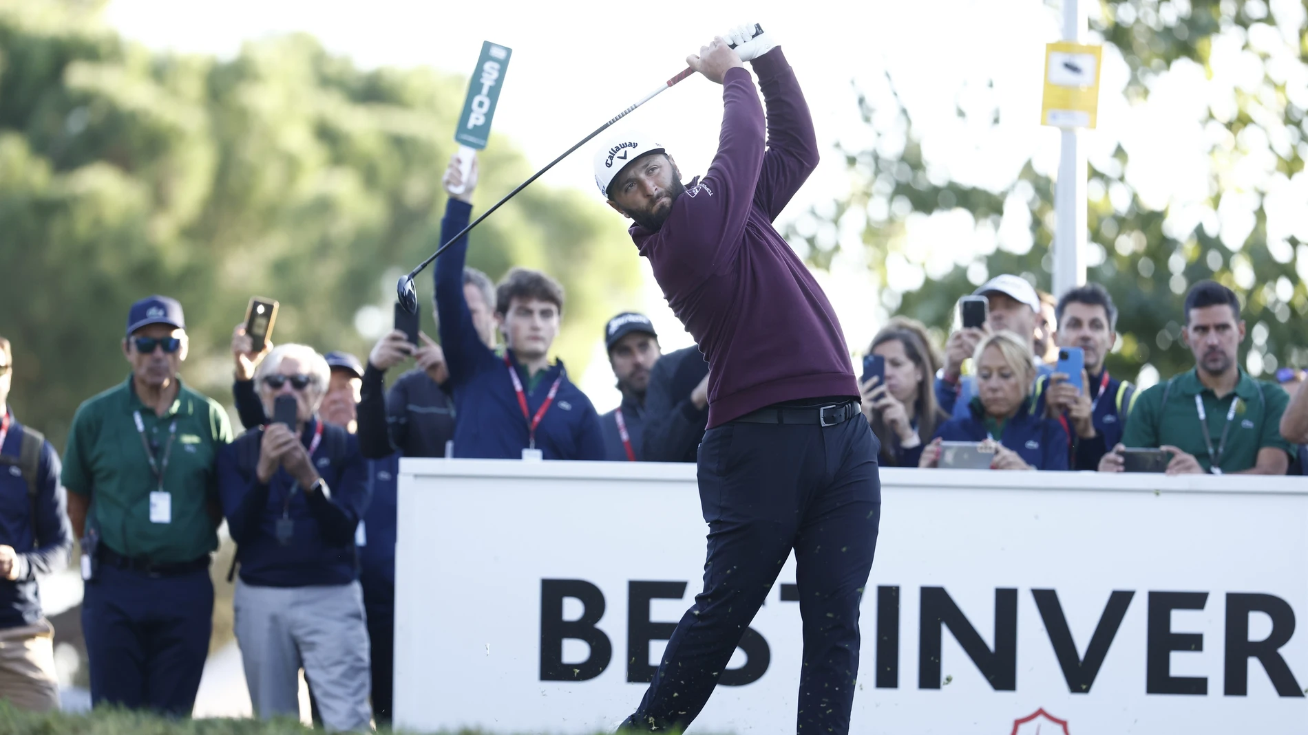 Jon Rahm realiza un golpe durante la primera jornada del Acciona Open de España presented by MadridOSCAR J. BARROSO/AFP7/EUROPA PRESS12/10/2023 ONLY FOR USE IN SPAIN