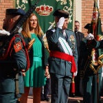 La Guardia Civil celebra el día de su Patrona, la Virgen del Pilar, con una Parada Militar y desfile terrestre y aéreo, actos presididos por el General de División, D. Luis del Castillo Ruano, acompañado de la delegada del Gobierno en Castilla y León, Virginia Barcones