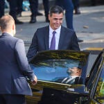 Pedro Sanchez, ,Presidente del Gobierno en funciones abandona el desfile de la Fiesta Nacional