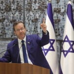 Israeli President Isaac Herzog media briefing in Jerusalem