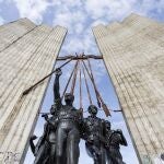 Monumento a Onésimo Redondo que se encontraba desde 1961 en el cerro de San Cristóbal en Valladolid. Se retiró en 2016