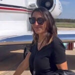 Paz Padilla en el jet privado de la polémica