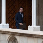 El presidente Pere Aragonès esta semana en la Generalitat