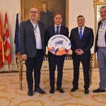 García Carbayo durante la recogida del reconocimiento