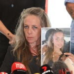 Family of French-Israeli Mia Shem press conference in Tel Aviv