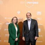 Nadia Calviño y Javier Bardají interviene durante la última jornada de la segunda edición de ‘Metafuturo', en el Ateneo de Madrid.