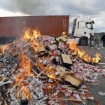 French winemakers protest against Spanish imports