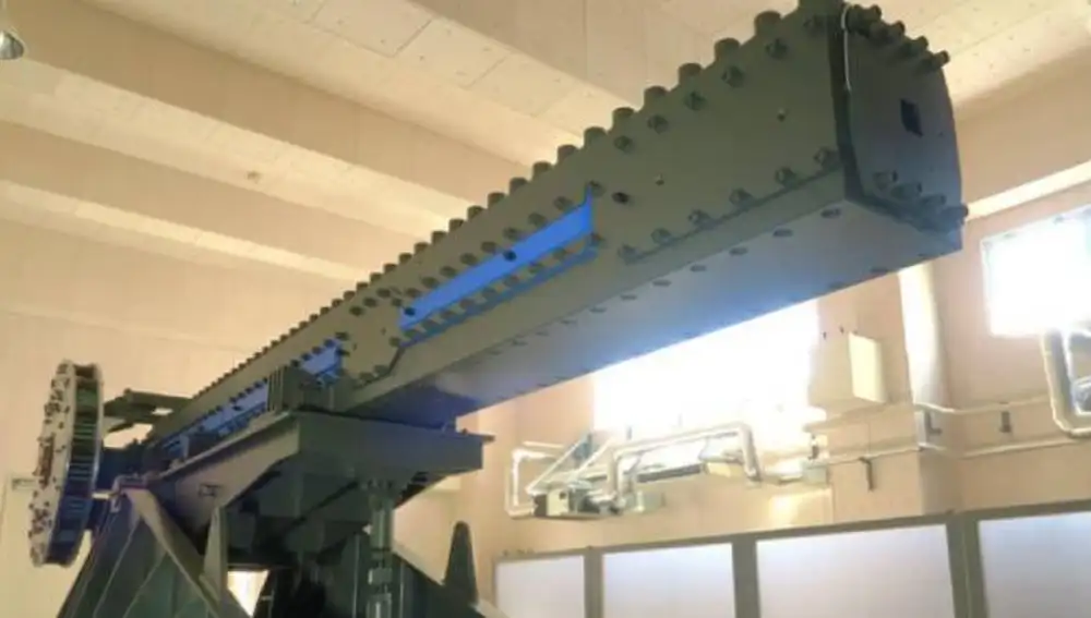 Prototipo de cañón electromagnético de ATLA.