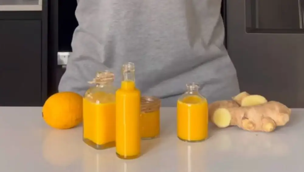 Dile adiós al resfriado con estos chupitos de naranja y jengibre