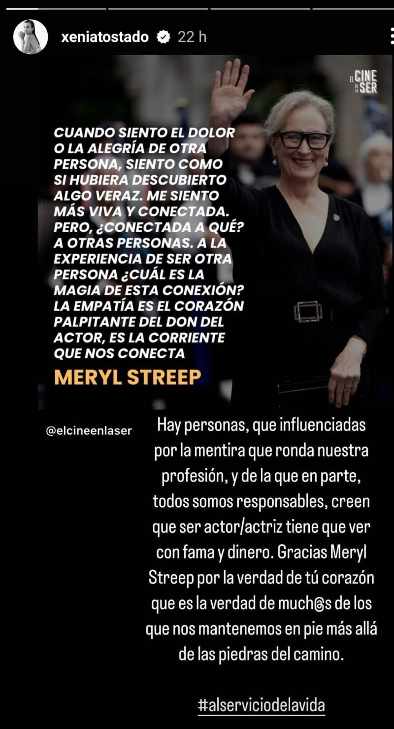 Publicación de Xenia Tostado