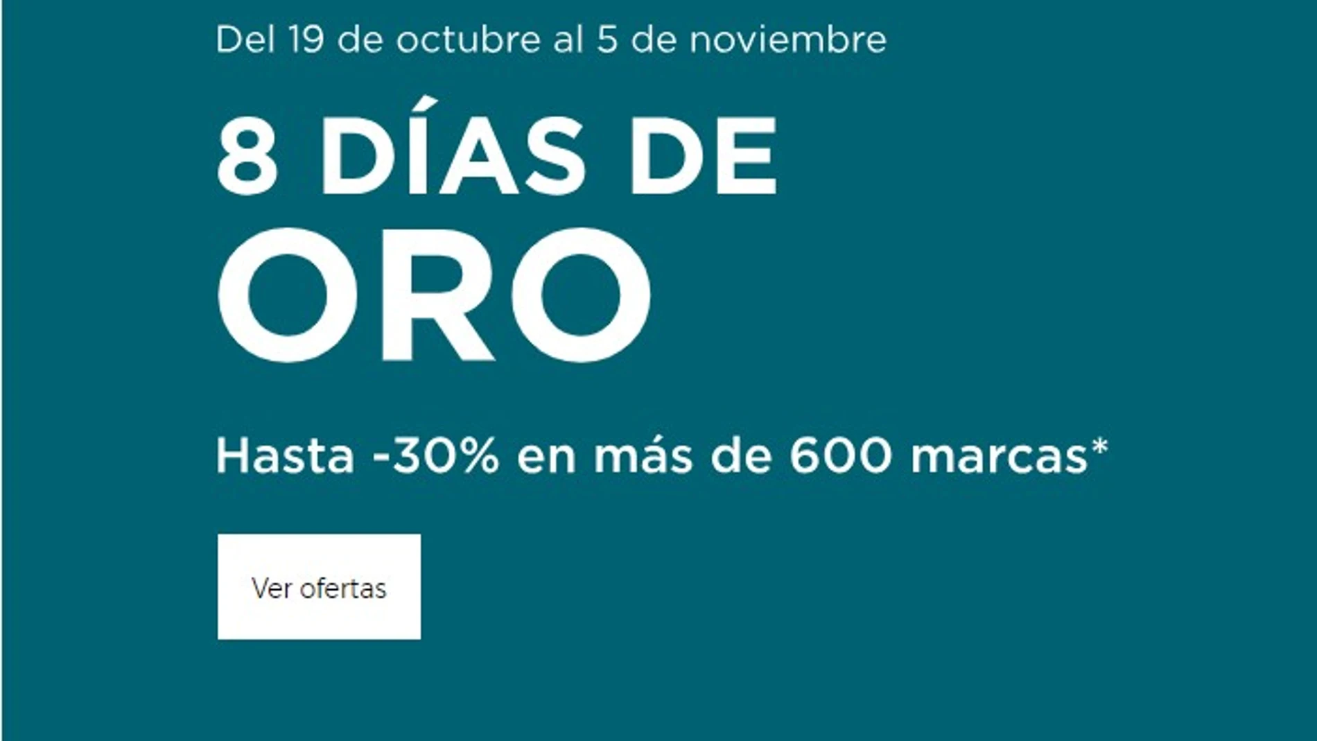 Lo mejor de los 8 Días de Oro de El Corte Inglés, de un vistazo en la web