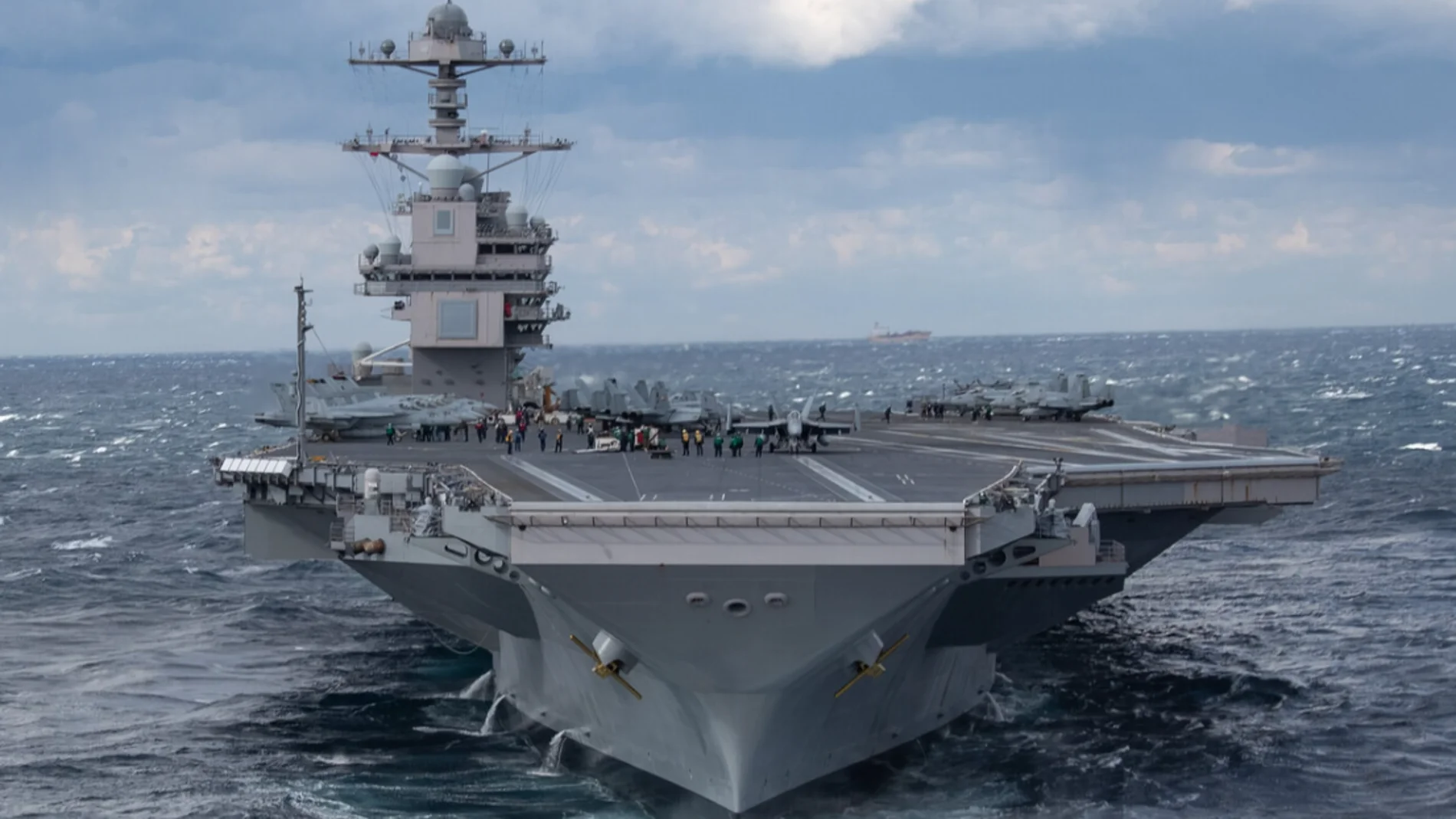 El USS Gerald Ford es el primero de la nueva clase de portaaviones estadounidenses