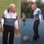 Satur Martínez en las canchas de Vallecas | Twitter: @elchiringuitotv