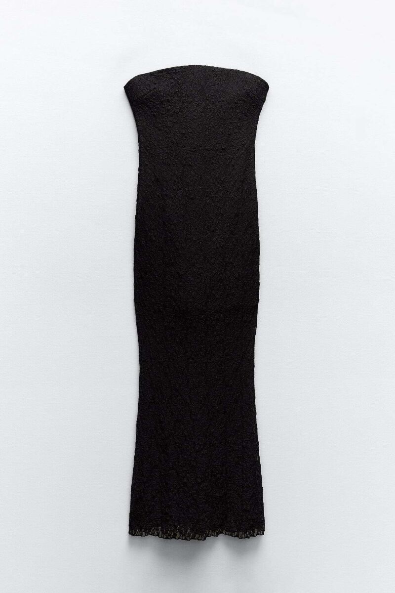 Vestido encaje palabra de honor