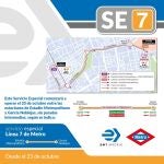 El corte en la L7 de Metro entre García Noblejas y Estadio Metropolitano se prolongará "dos o tres días"