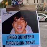 Madrid se ha inundado de carteles con el lema "¡Íñigo Quintero Eurovisión 2024!"
