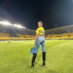 Georgina Rodríguez con look para animar a Cristiano.