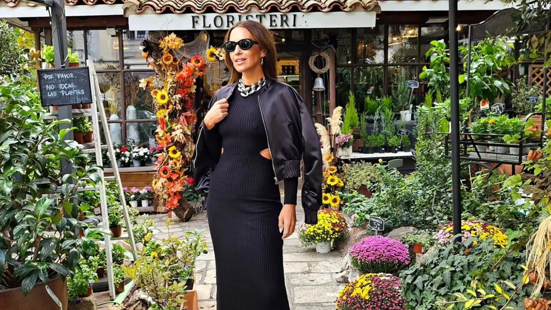Paula Echevarría con vestido de Mango.