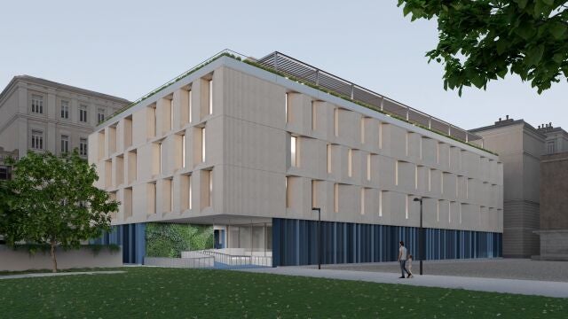 Simulación del futuro edificio Atarazanas - Marina de Empresas