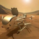 Dragonfly, el dron que la NASA enviará en 2027 a explorar el mundo oceánico Titán.
