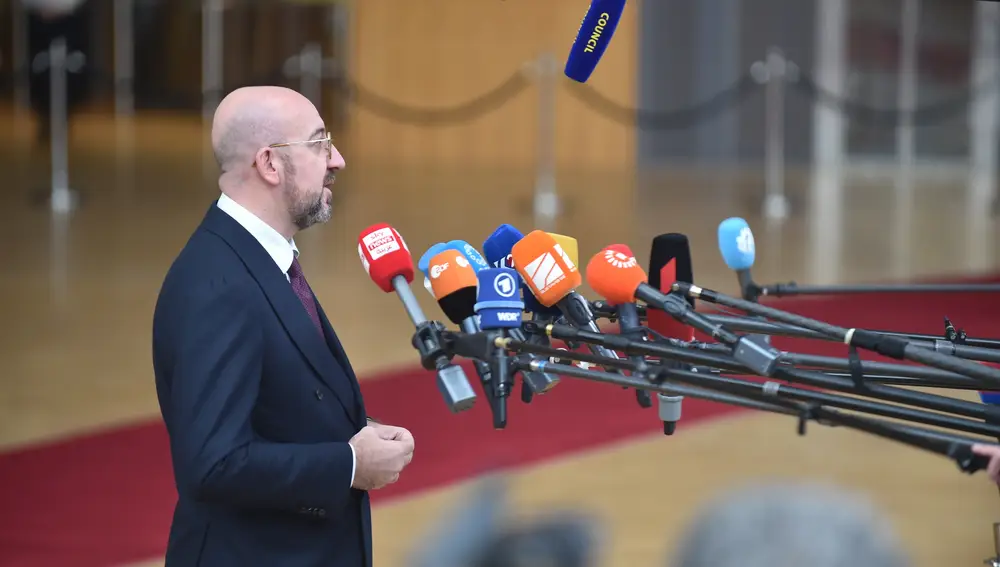 Cumbre UE.- Michel pide unidad a la UE para demostrar que no hay dobles raseros en la guerra de Gaza