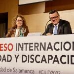 El director general de Fundación ONCE, José Luis Martínez Donoso, en la Universidad de Salamanca