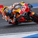 Marc Márquez, este viernes en el circuito de Chang, en Tailandia