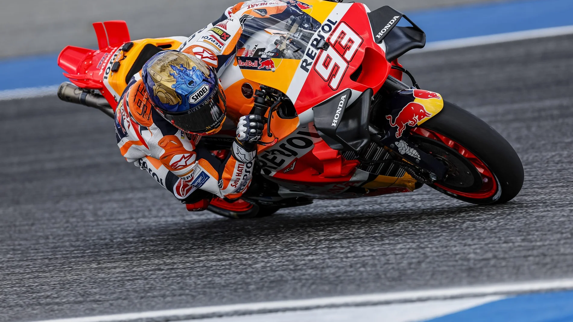 Marc Márquez, este viernes en el circuito de Chang, en Tailandia