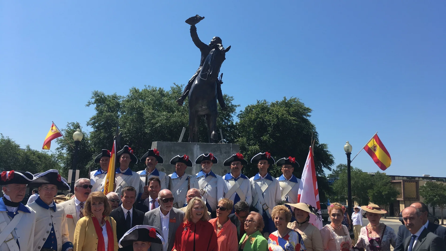 La ciudad norteamericana de Pensacola inaugura un monumento ecuestre en agradecimiento a Bernardo de Gálvez