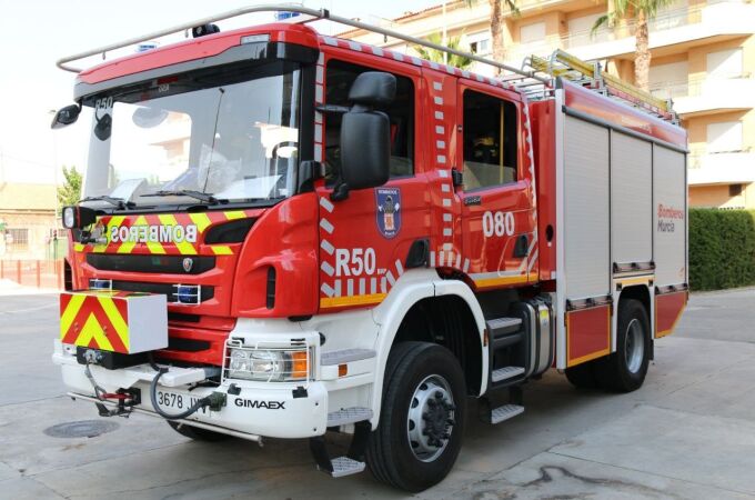 Un camión de Bomberos de Murcia, en una imagen de archivo
