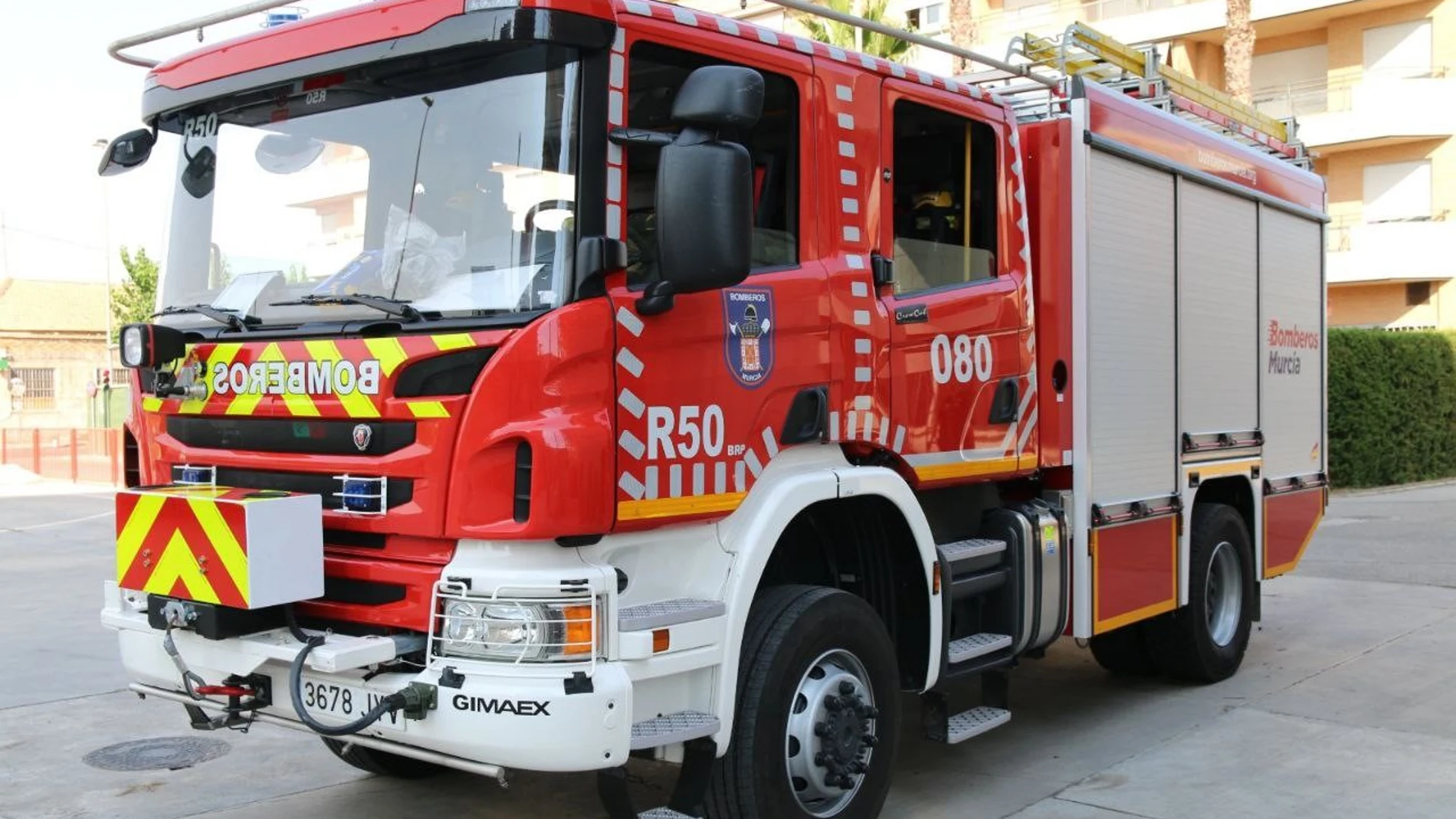 Un camión de Bomberos de Murcia, en una imagen de archivo