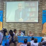  El expresidente Rodríguez Zapatero durante su intervención