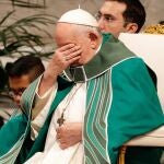 Pope Francis leads a Holy Mass for Conclusion of the Ordinary General Assembly of the Synod of Bishops, in Saint Peter's Basilica at the Vatican City, 29 October 2023.