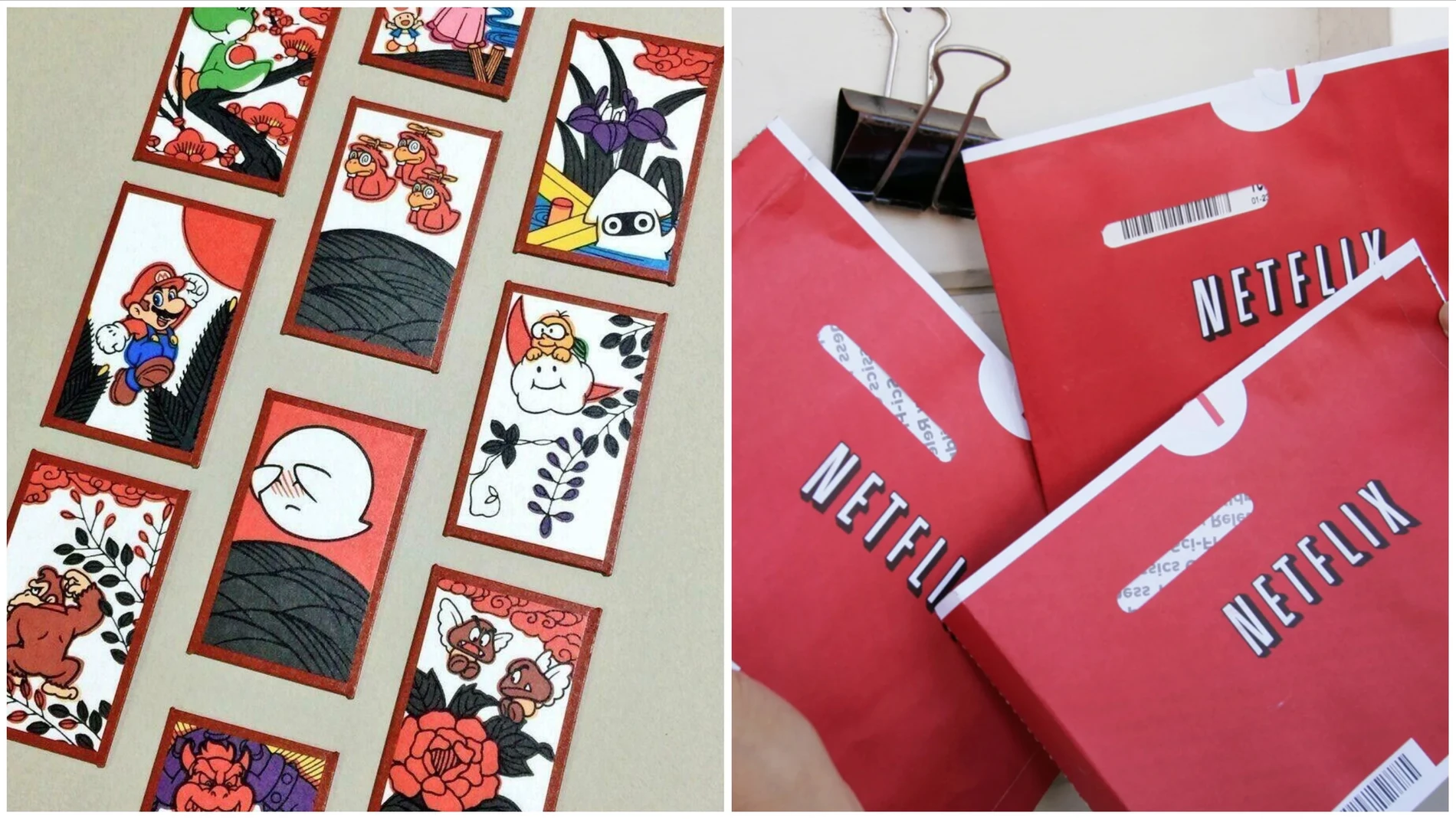 Las naipes de Nintendo o los DVDs de Netflix