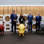 El alcalde de Salamanca, Carlos García Carbayo, y el presidente de la Diputación Provincial, Javier Iglesias, participan en la inauguración del IV Foro Internacional del Ibérico.