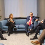 Puigdemont y Santos Cerdán, durante su reunión en Bruselas