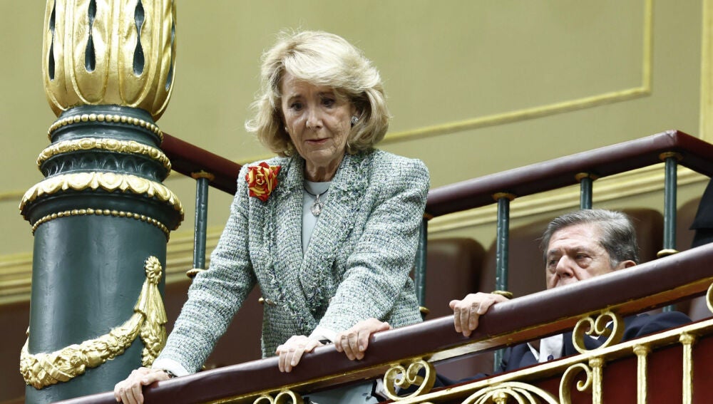 Esperanza Aguirre en el Congreso.