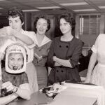 Algunas de las mujeres que formaron parte de las 13 del Mercurio, poco antes de enterarse de la cancelación del proyecto