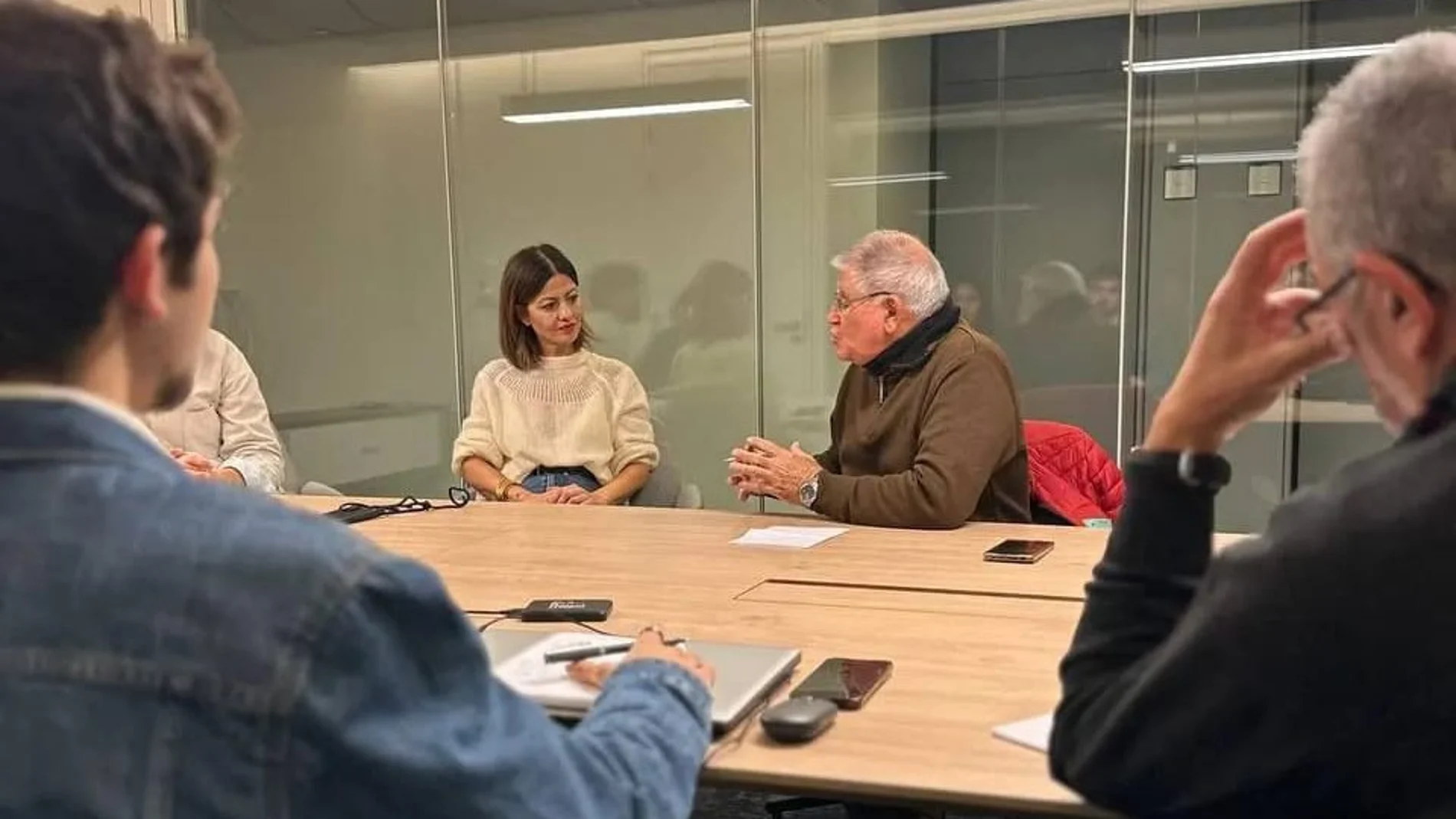 Reunión mantenida por la plataforma en Bruselas