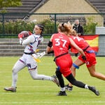 La selección española femenina, subcampeona de Europa de flag football