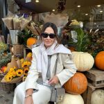 Vicky Martín Berrocal con look ideal para empezar noviembre.