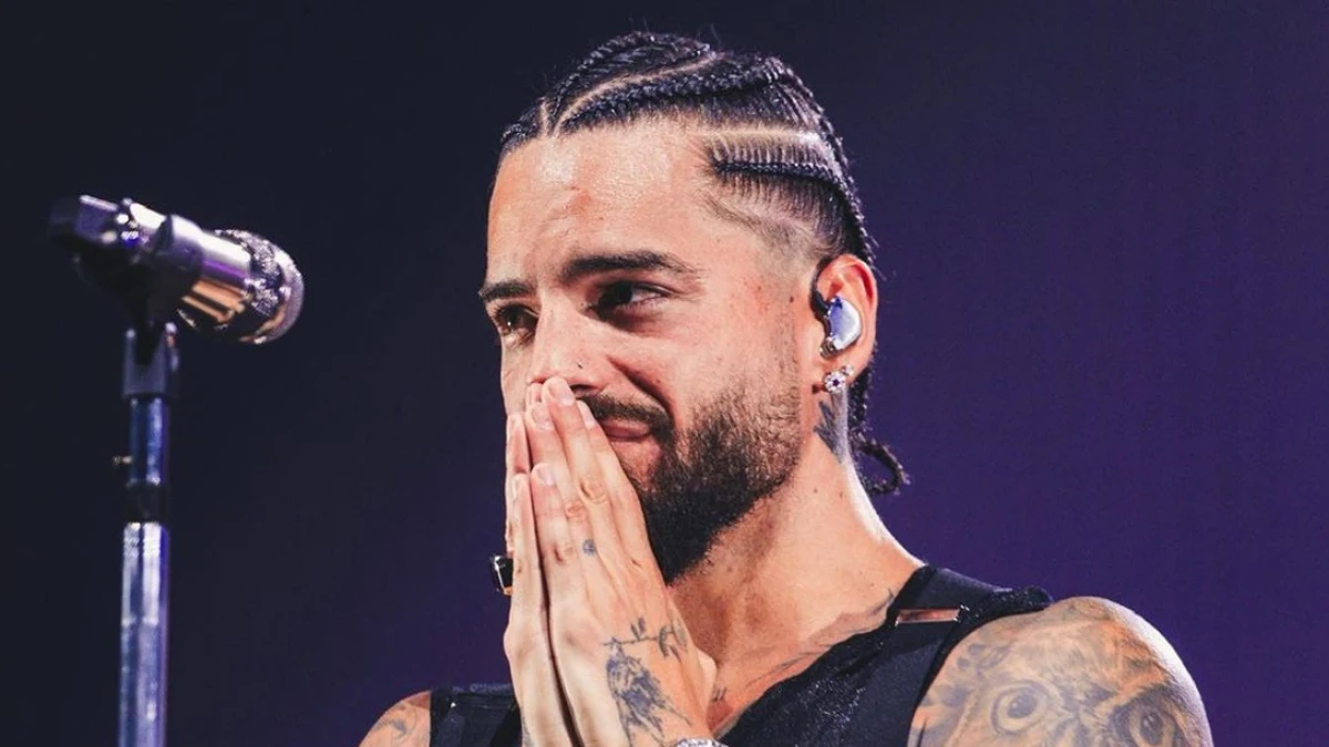 El cantante Maluma en uno de sus conciertos