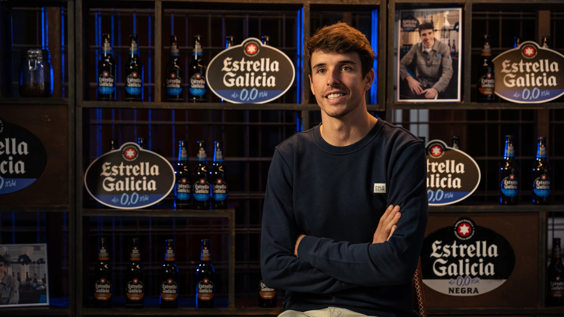 Álex Márquez, en un momento de la entrevista